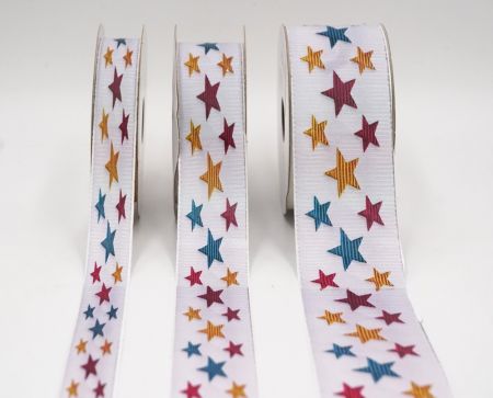 Mehrfarbige Sterne Jacquardband_AI-KN